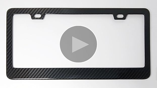 ZXFOOG Carbon Fiber License Plate Frame- 100% Handcrafted