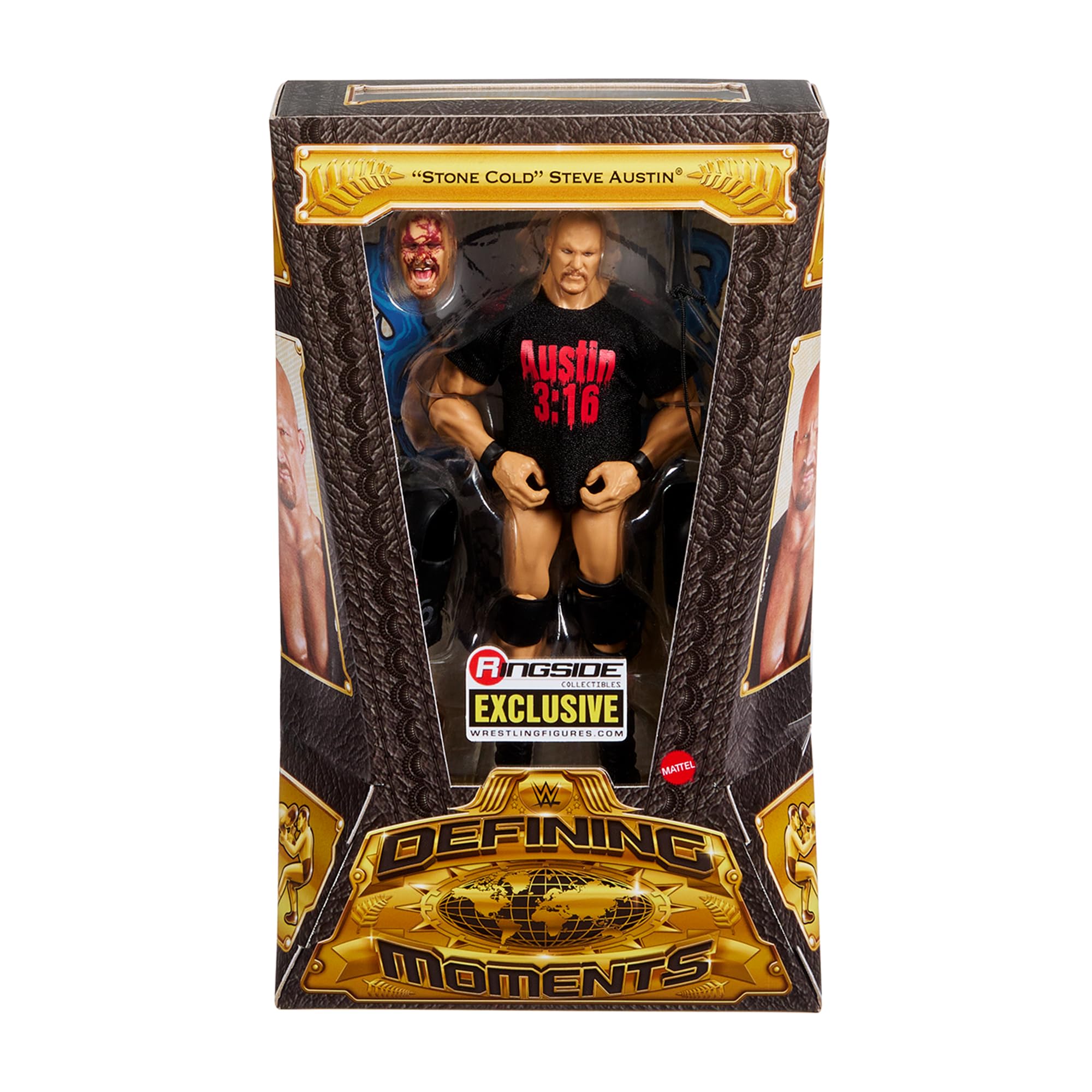 WWE Bloody Stone Cold Steve Austin (WM13) Defining Moments Ringside Exclusive