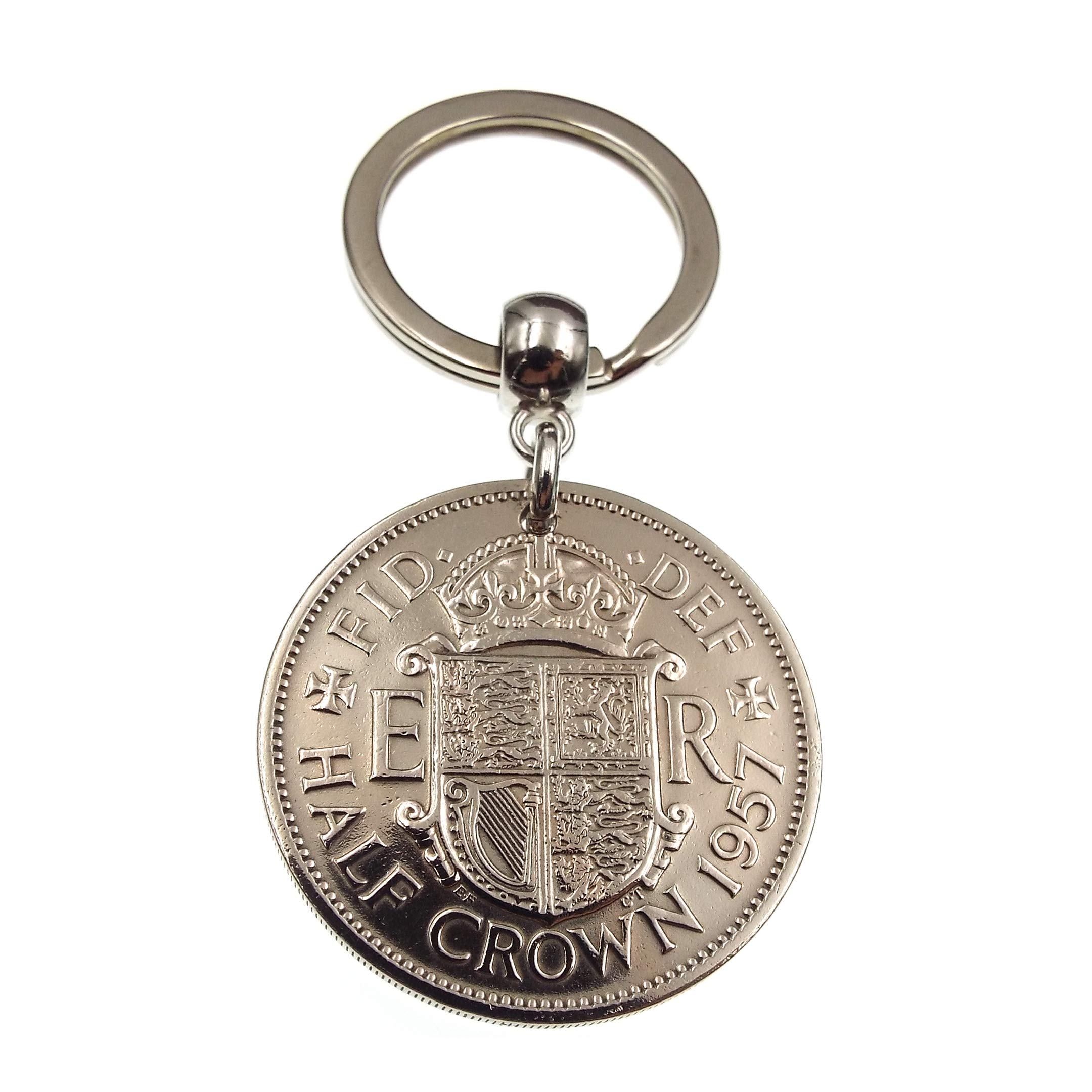 A Silver Dream 1957 Half Crown Coin Keyring