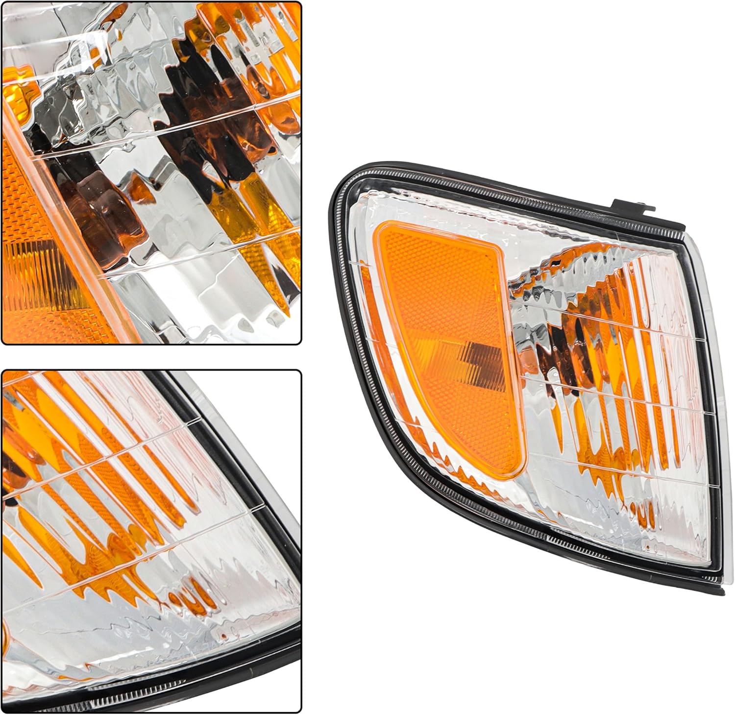 zeech Passenger Side Turn Signal Light Replacement for Subaru Forester 2001 2002 Clear Yellow Lens Plastic 84101FC041 SU2521103