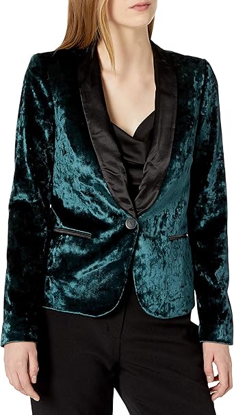 satin blazer jacket