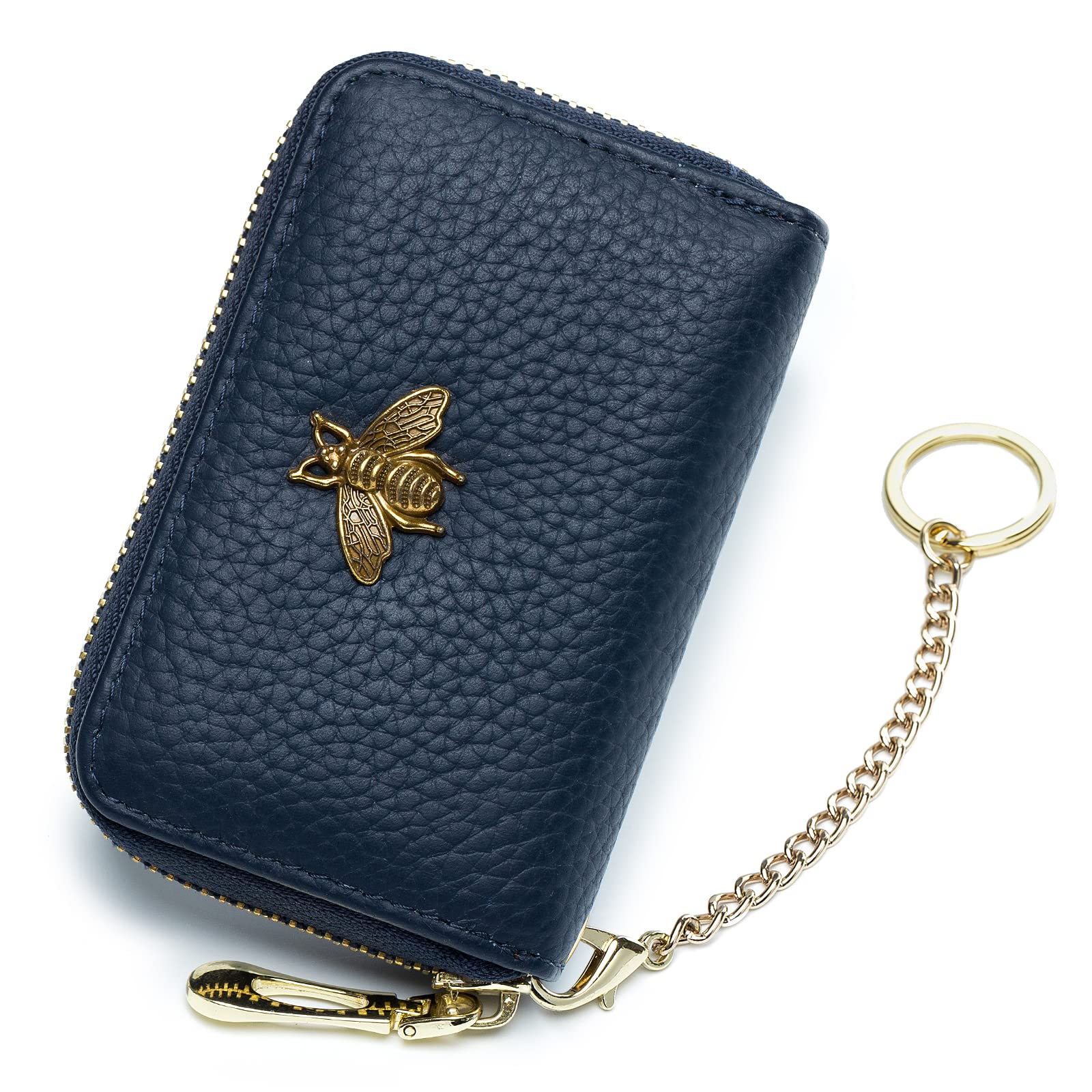 imeetu Card Holder Wallet RFID Credit Card Holders for Women Slim Leather Ladies Card Holder with 12 or 24 Card Slots & 2 Wide Cash Slots