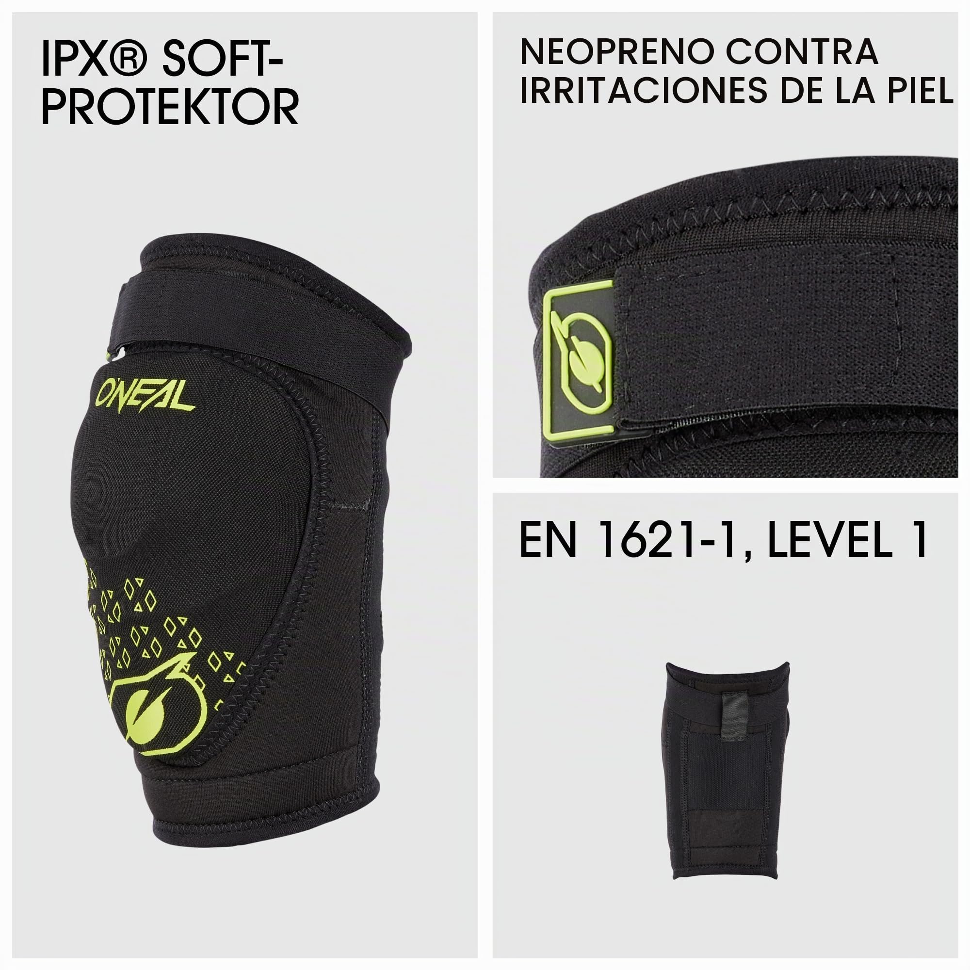 Oneal Dirt V.23 Protectores de rodilla juveniles (Black/Yellow,S/M)