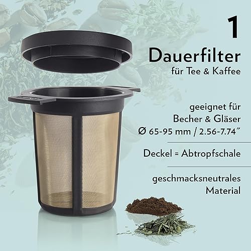 Miniatura 3 de Cesta de infusión Finum, M, Negro