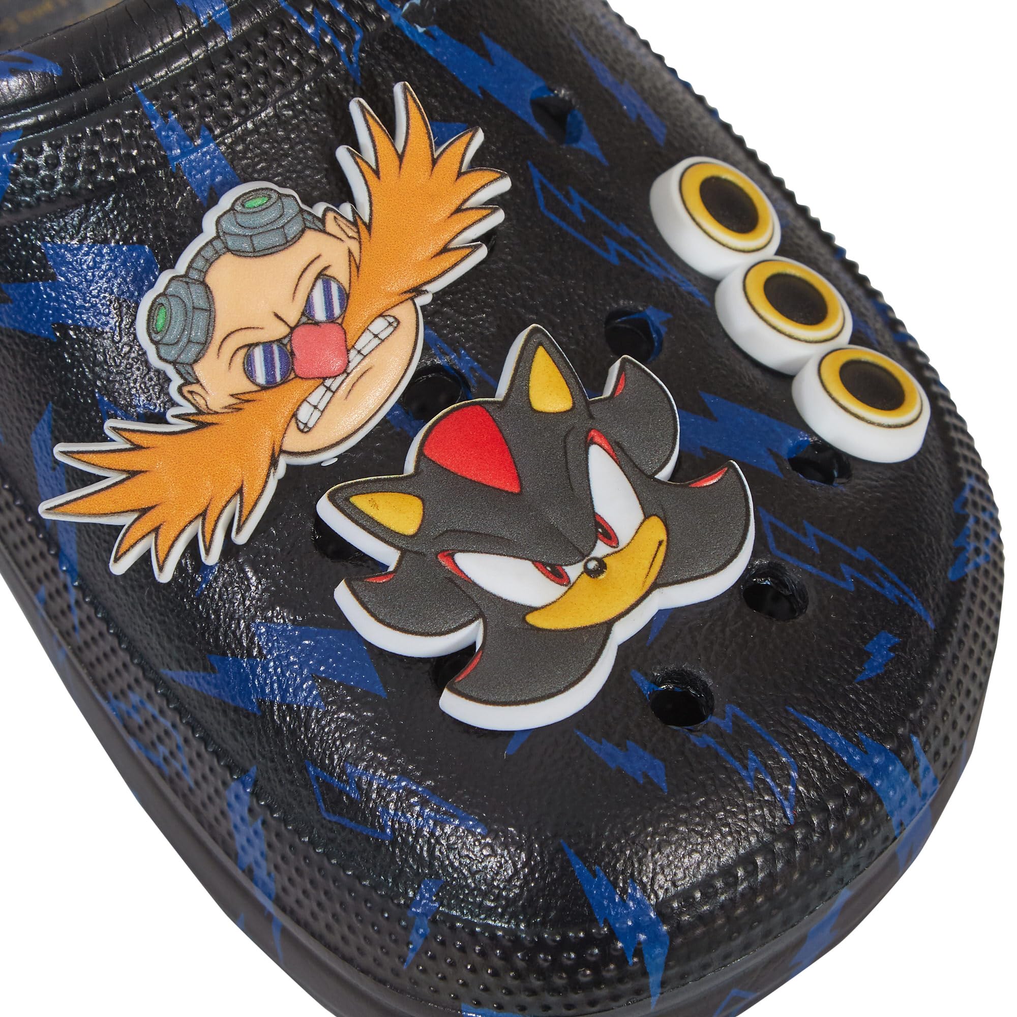 Sonic The Hedgehog Zuecos Charms niños niñas Sandalias niños Verano Sandalias con Correa en el Tobillo Zapatos de Playa