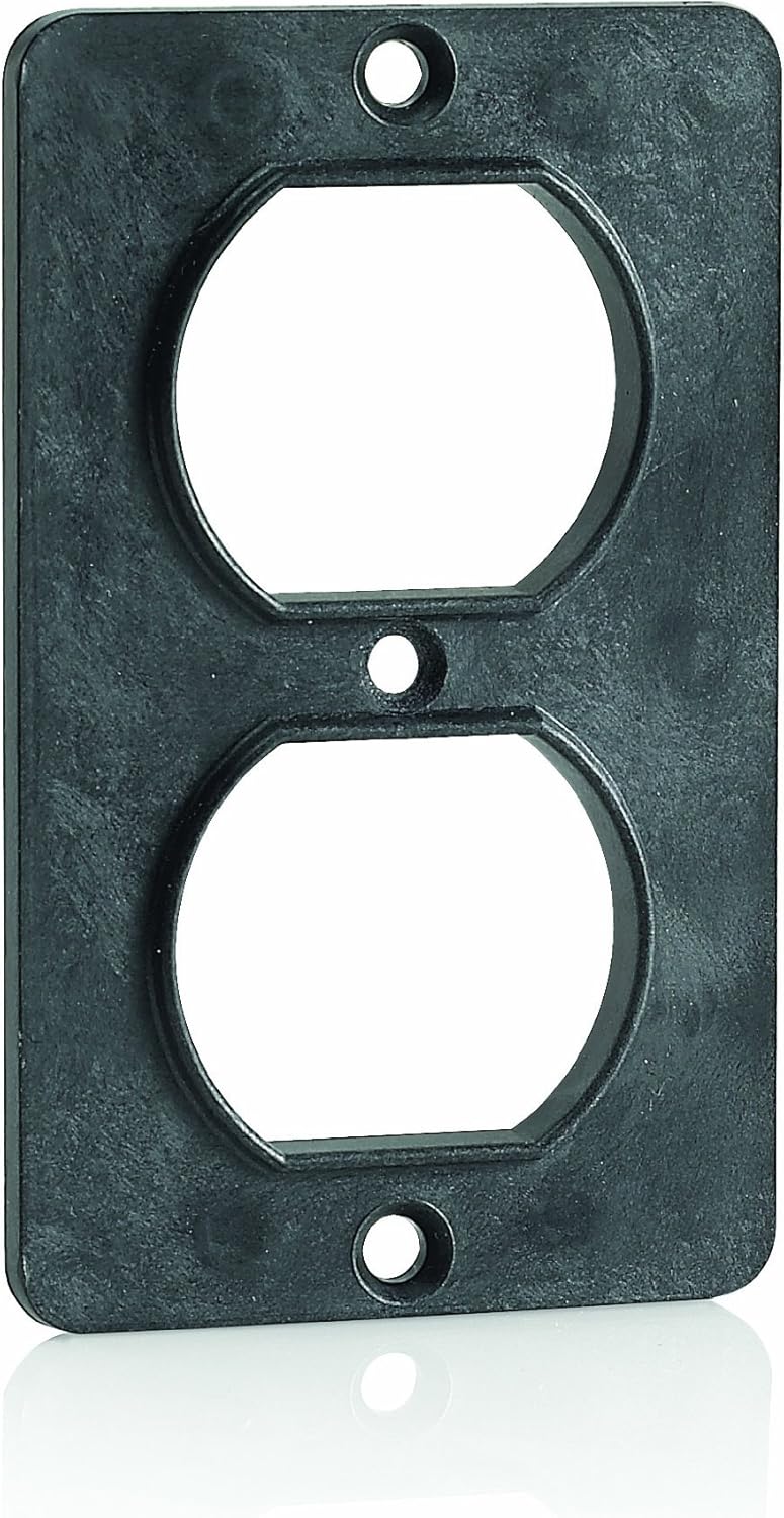 Leviton Five-Ring Horizontal Patch Cord Organizer, 2RU, 4-inch D-Rings, 49253-BCM, Black