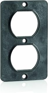 Leviton Five-Ring Horizontal Patch Cord Organizer, 1RU, 4-inch D-Rings, 49253-LPM, Black