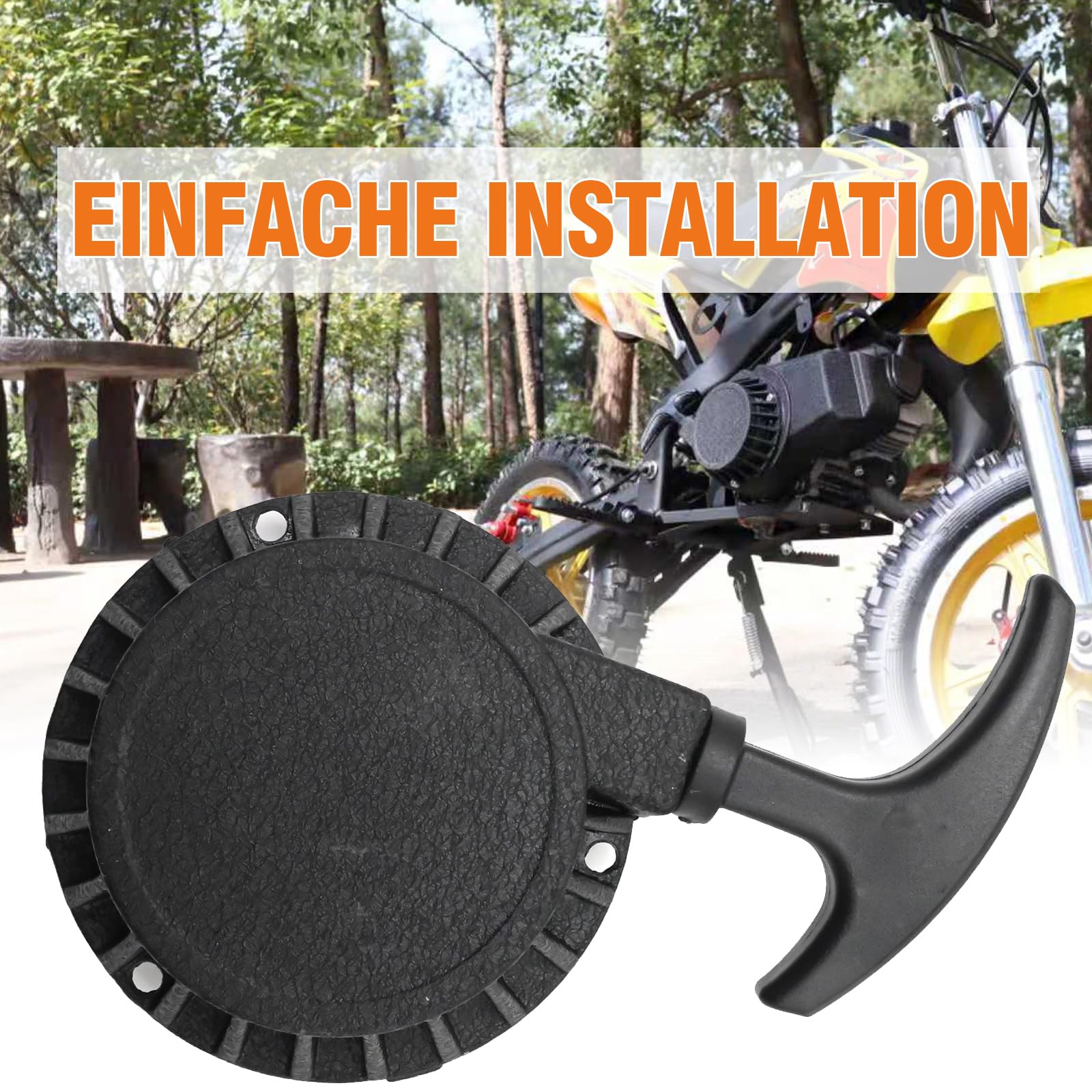 Avviatore a strappo da 82 mm, ricambio per mini moto da cross a 2 tempi, 43 cc, 47 cc, 49 cc, ATV, mini dirt bike, scooter, pit bike