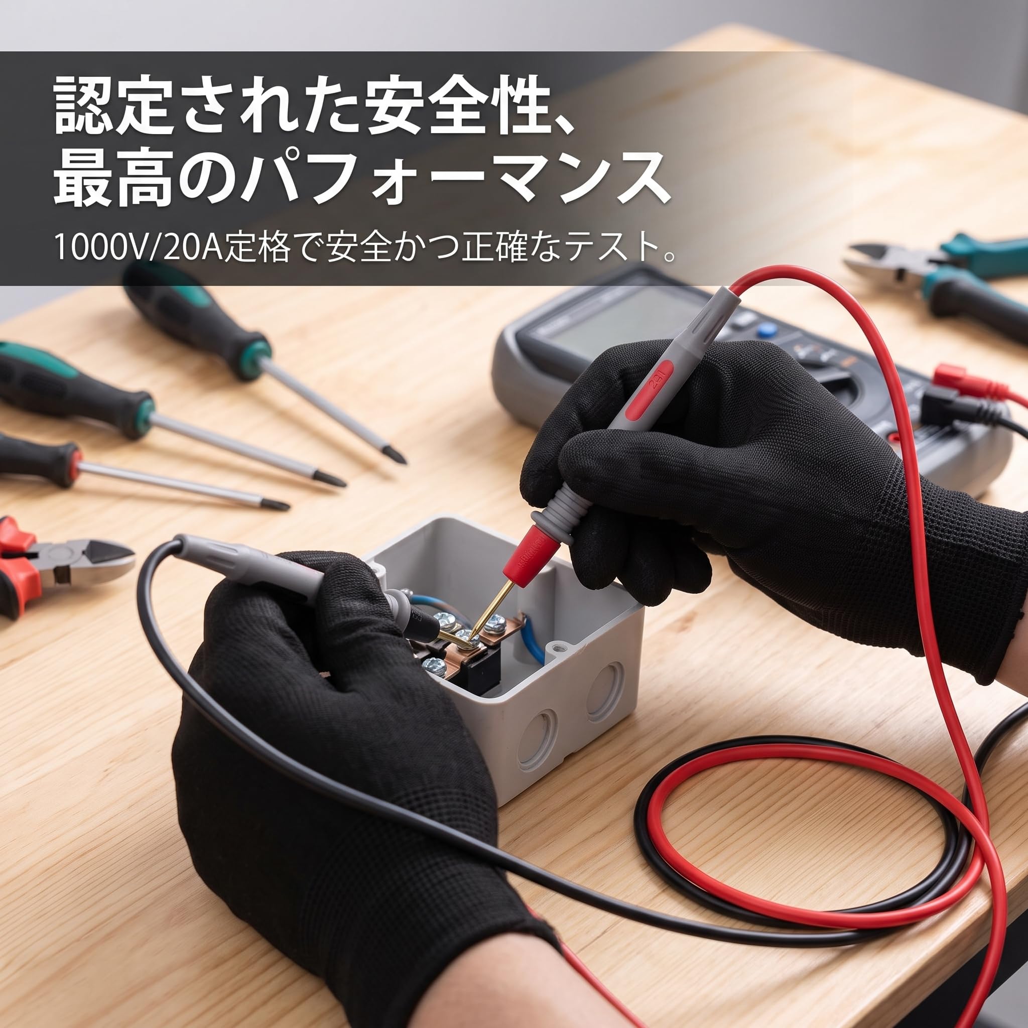 Multimeter Messen & Messspitzen für Multimeter, Krokodilklemmen mit – 1000V/20A spitzen für elektrische Tests