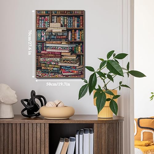 Miniatura 6 de Rompecabezas vintage para adultos de 1000 piezas, rompecabezas de flores de libro, rompecabezas de arte estético retro desafiante