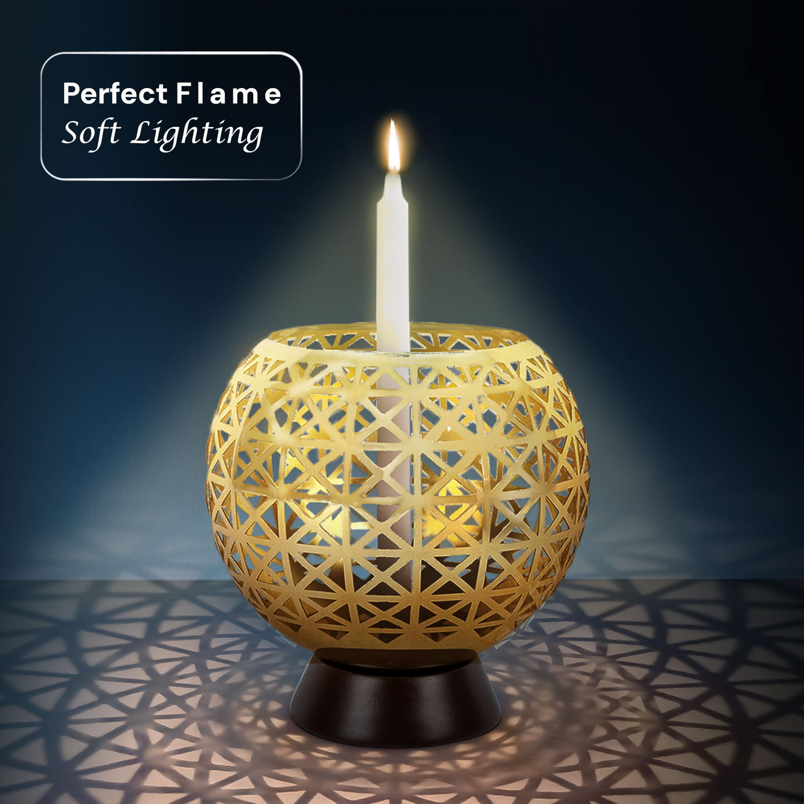 OShadow - Candele affusolate – Confezione da 10 candele senza profumo, 20 cm, progettate specificamente per il portacandele OShadow