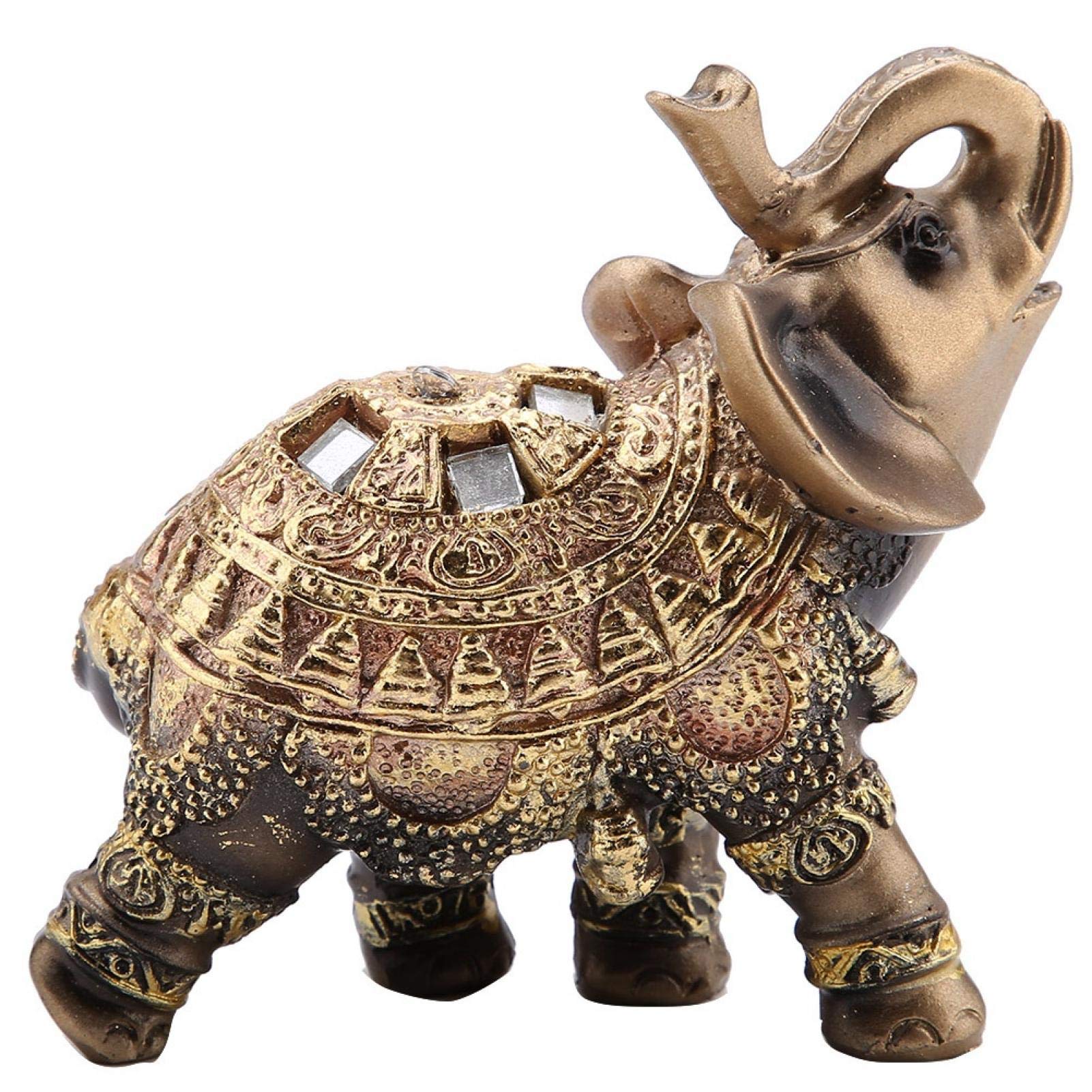 Statua Di Elefante In Resina Dorata Scultura Torso Fortuna Collezione Fortunata Statua Decorazione Regalo Ornamento Feng Shui L 68775467