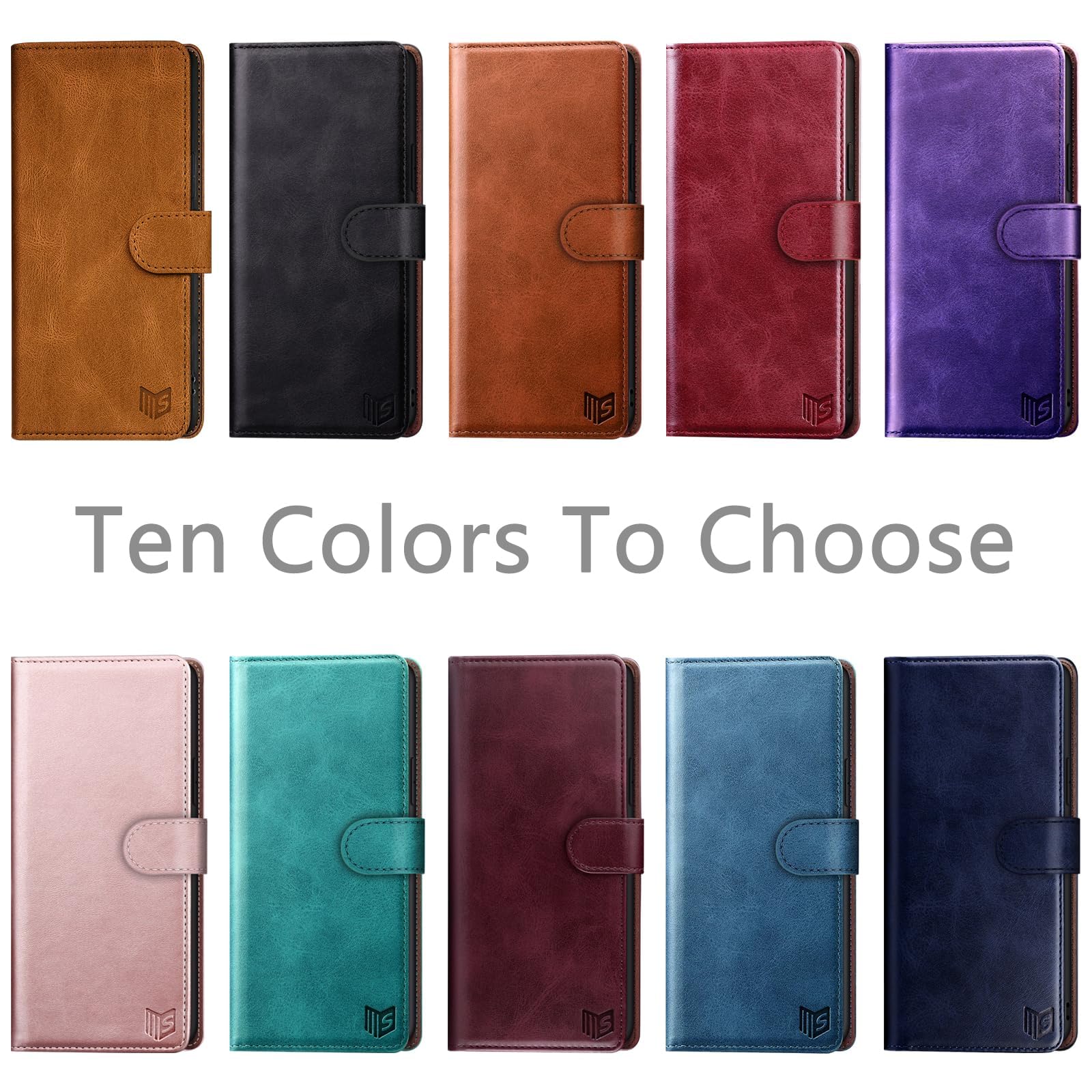 SUANPOT Funda para Samsung Galaxy S24 FE con Tapa【Bloqueo RFID】de Cuero PU Cierre Magnético，Soporte Plegable，Ranura para Tarjeta Cover Wallet Leather para Samsung S24 FE Phone Case Azul
