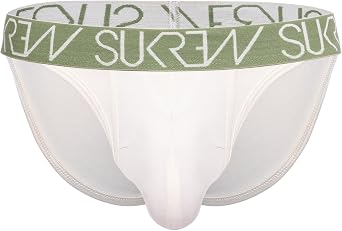 SUKREW - Mens Briefs Underwear - Tanga Ecru - 1x Size XL