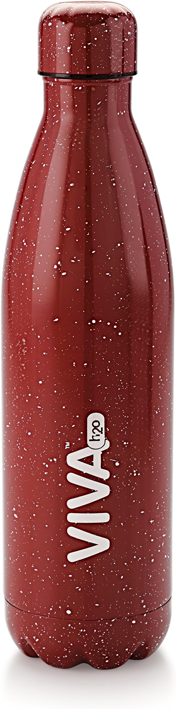 VIVA h2o Stainless Steel Water Bottle, Double Wall Vacuum Insulated Travel Mug 100% Leak & Sweat Proof BPA Free, Cold 12 Hrs/Hot 12 Hrs Perfect for Camping, Cycling, Gym, School 750 ML