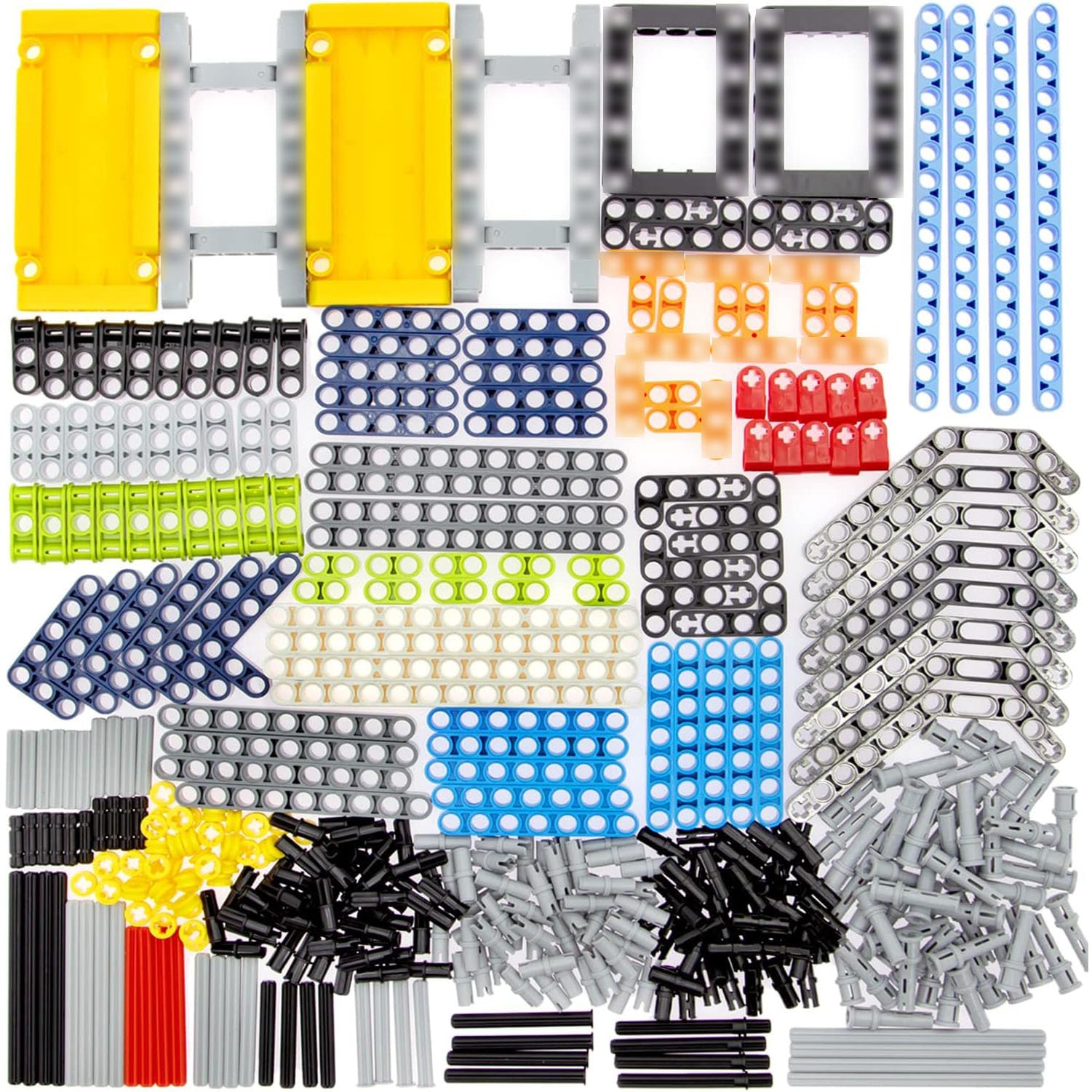 TEESE 430pcs Technic Beam Frame Axles Pins Compatible con Piezas de Lego Technic, para Bloques a Granel del Proyecto Stem Moc Technic (Color Aleatorio)