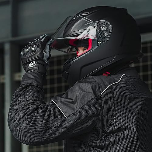 Miniatura 3 de ILM Casco de motocicleta de cara completa para hombres y mujeres, casco deportivo dual Pinlock anti niebla para motos de nieve para adultos, modelo