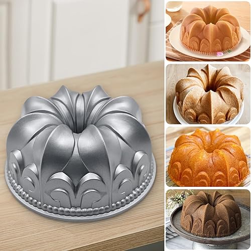 Miniatura 5 de Molde de aluminio para tartas, molde antiadherente para tartas Charlotte, fácil de limpiar, molde para hornear pasteles para cumpleaños, Navidad,