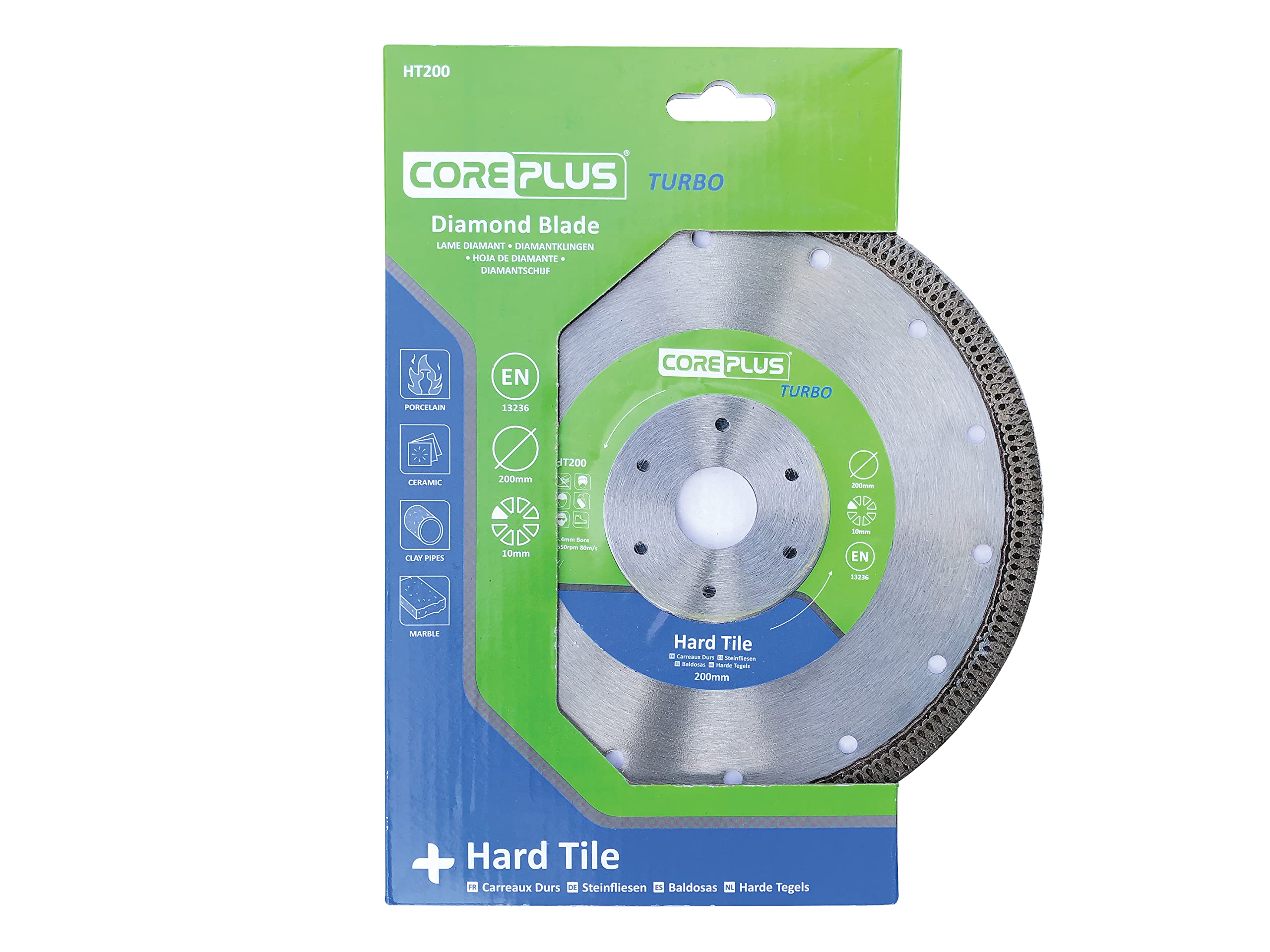 Coreplus Ht200 Hard Tile Turbo Diamond Blade 200Mm