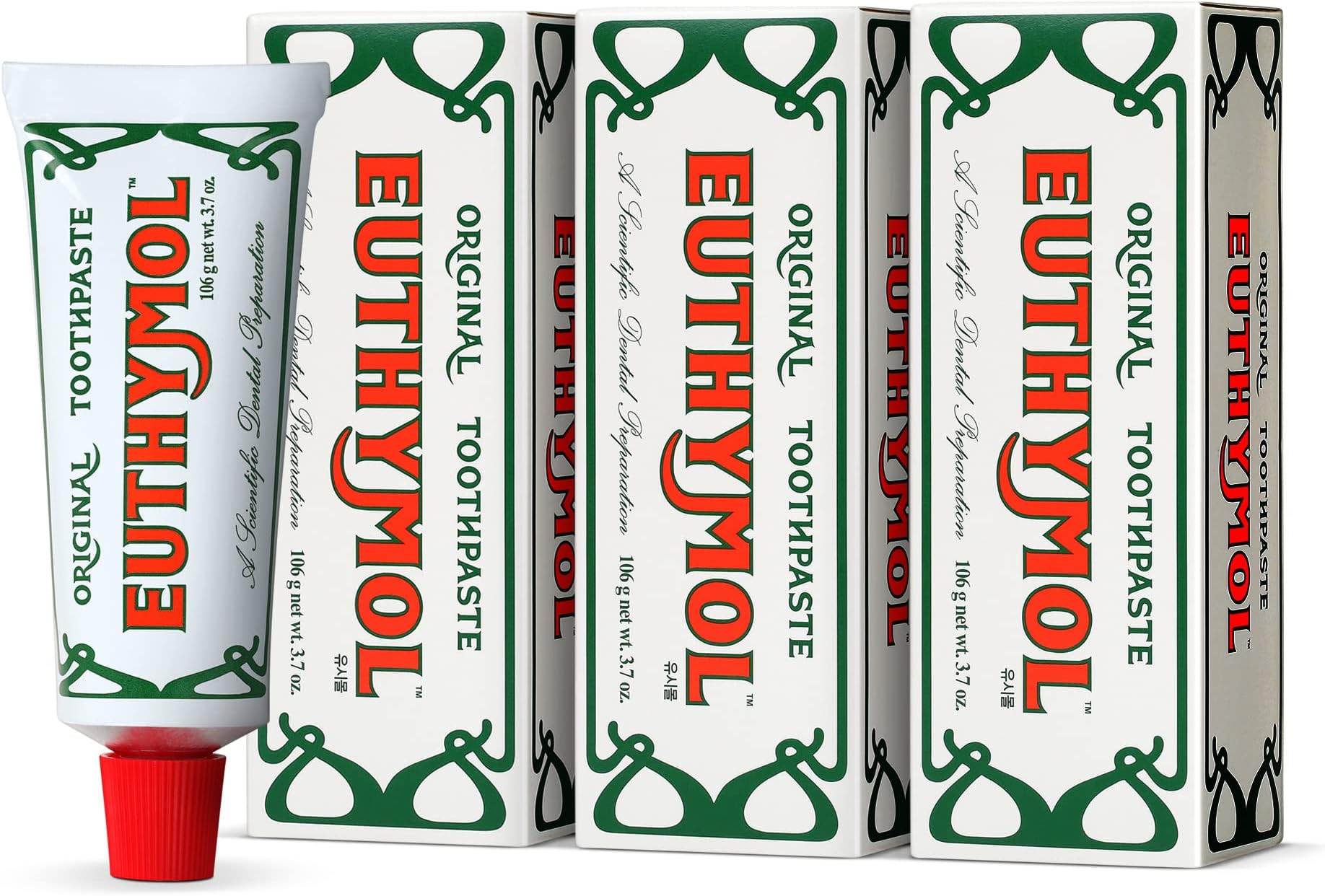 THREE PACKS of Euthymol Original Toothpaste [Personal Care]