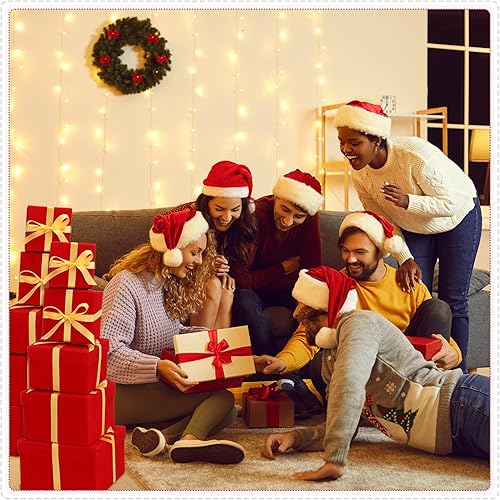 Miniatura 6 de Mifoci Paquete de 5 cajas de regalo anidables para el Día de la Madre con tapas, cinta, terciopelo, arreglos cuadrados, flores, caja de regalo de 5