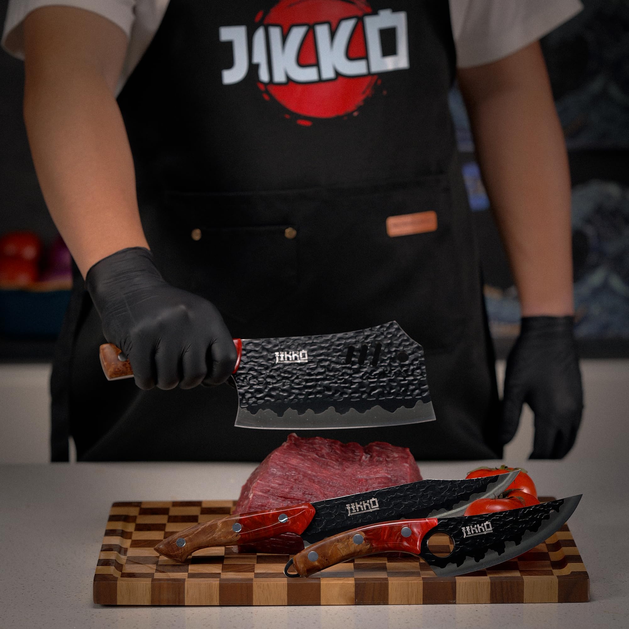 Amazon.com: Jikko Japanese Meat Cleaver Knife Phoenix Edition
