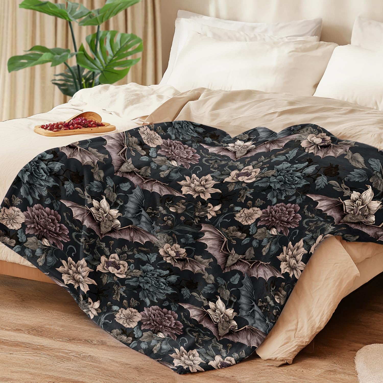 Gothic Blanket Gothic Decor Cozy Throw Super Soft Plush Flannel Fleece Blanket Gift for Kids Adults Men Women Ultra Warm & Lightweight Flannel, 50"X40" - Image 3