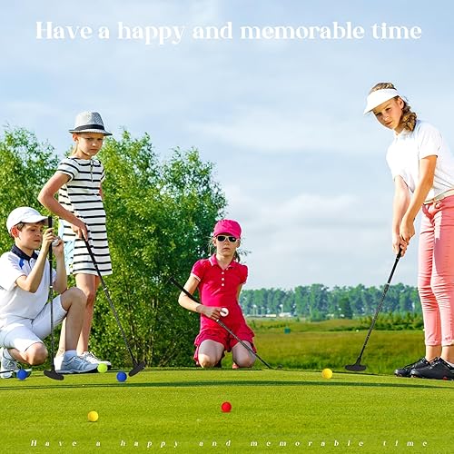 Vista 28 de Hiboom Putters de golf para hombres y mujeres, putter de golf de dos vías con 4 pelotas de golf, longitud ajustable, para niños, a granel