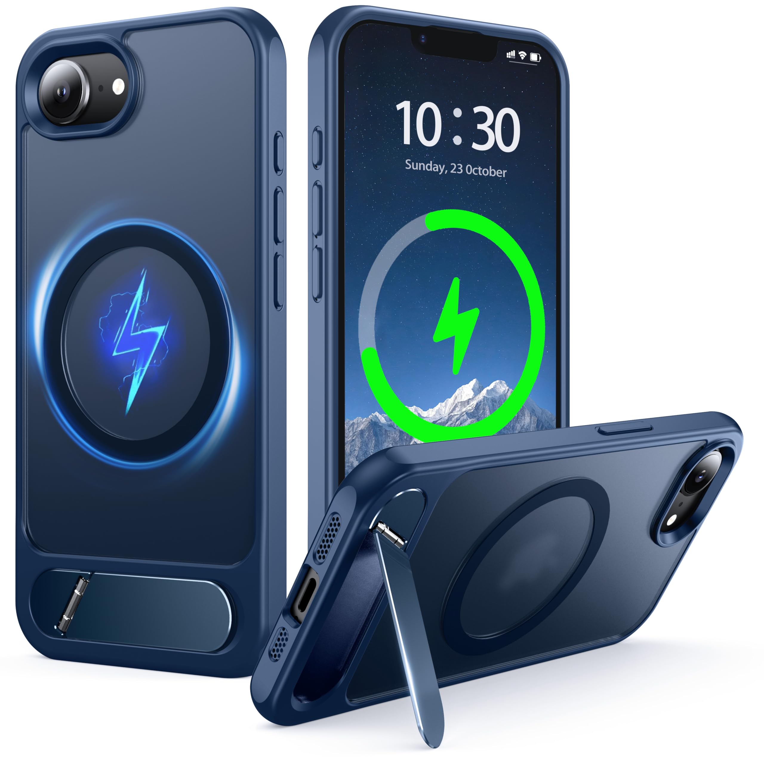 Coque iPhone 16e/17e avec support 2en1 idéal pour vos trajets et appels vidéo - 8