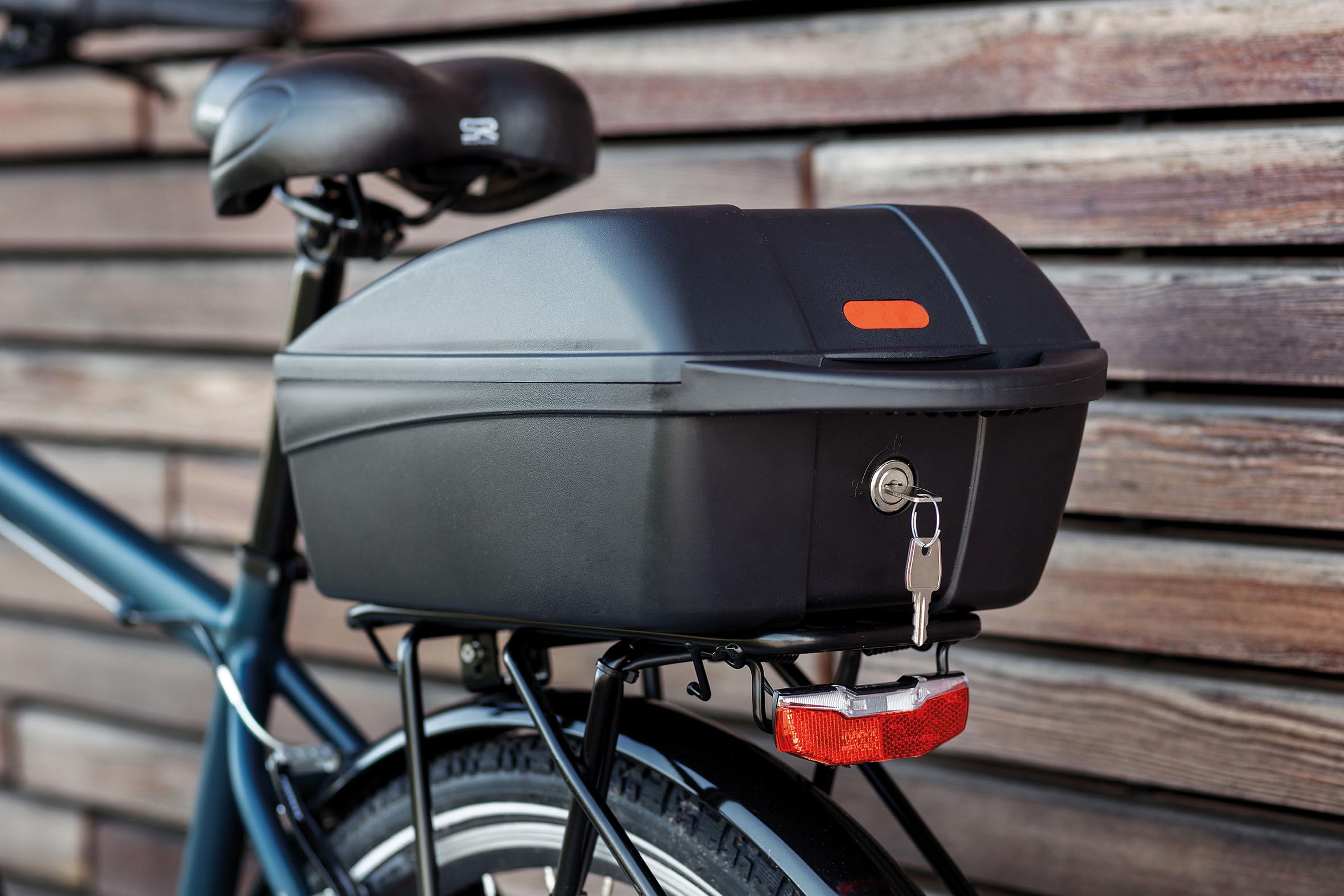 Polisport Fahrradgepäckträgerbox mit Quick-Release 5KG / 11L, Kunstoff, abschließbar, schwarz
