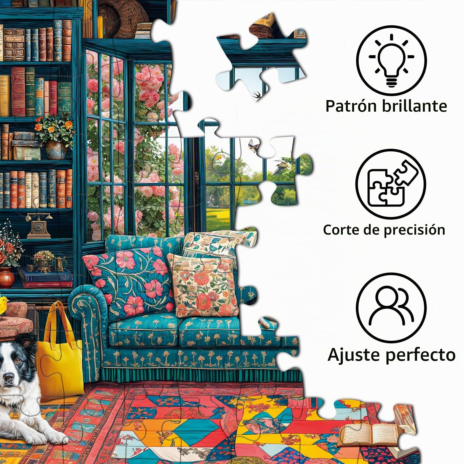 Puzzle De 1000 Piezas De Estudio Acogedor – Rompecabezas Para Adultos Y Familia, Regalo Original Para Mujeres Y Hombres