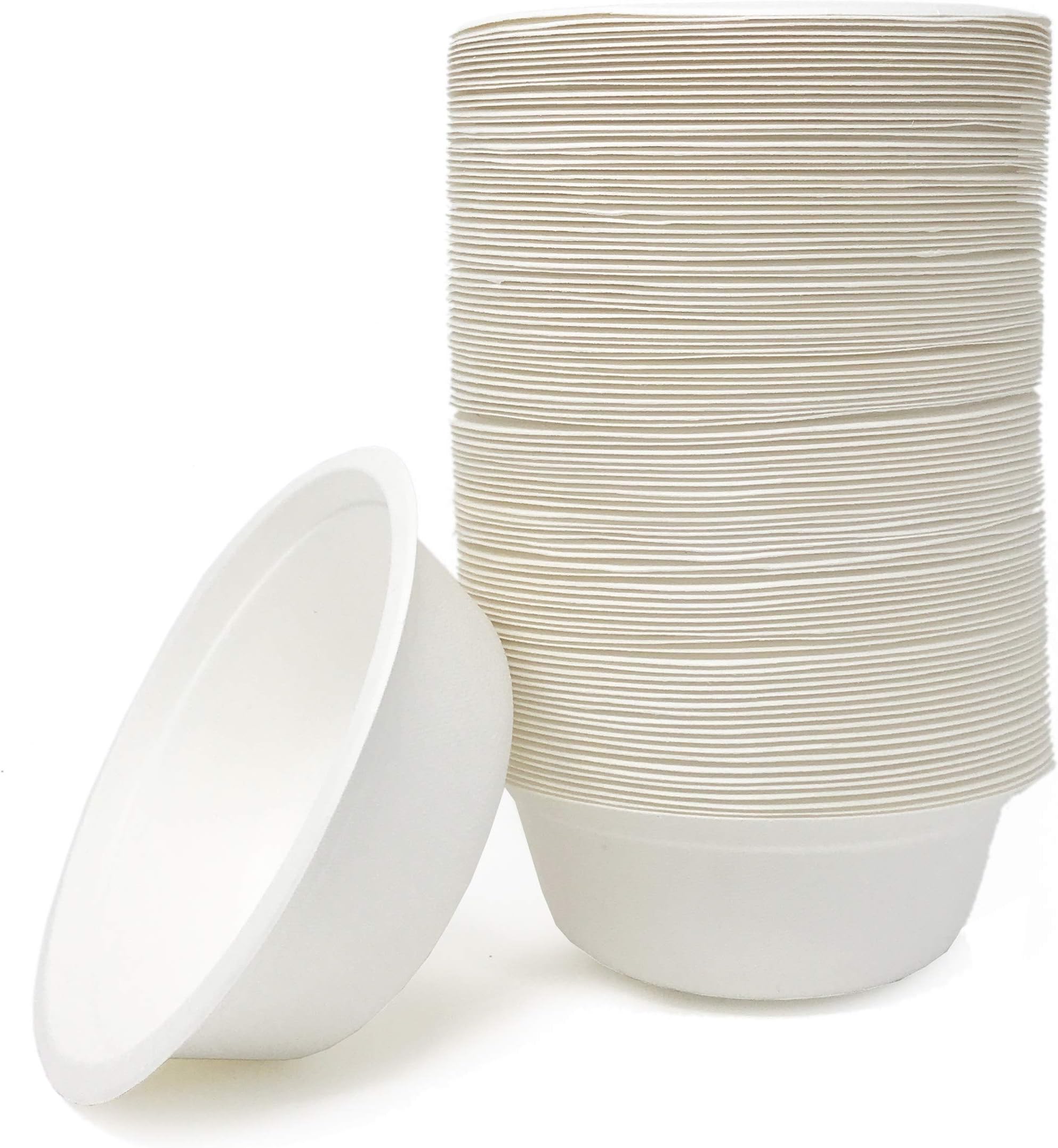 Good As Gold 100% COMPOSTABLE Disposable 17oz Large Bowls (50 COUNT) made from Sugarcane Bagasse, MR. GREEN GUYS, Heavy Duty, made from Renewable Resources.