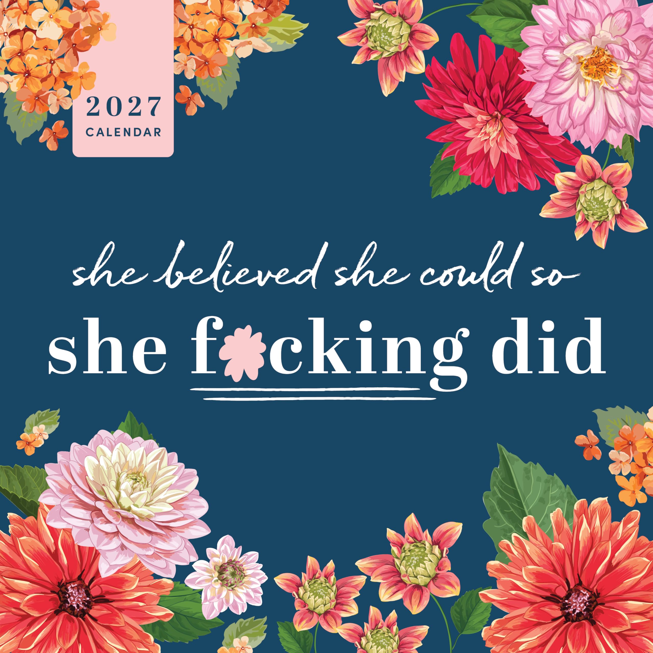 2027 She Believed She Could So She F*cking Did Wall Calendar (Calendars & Gifts to Swear By)