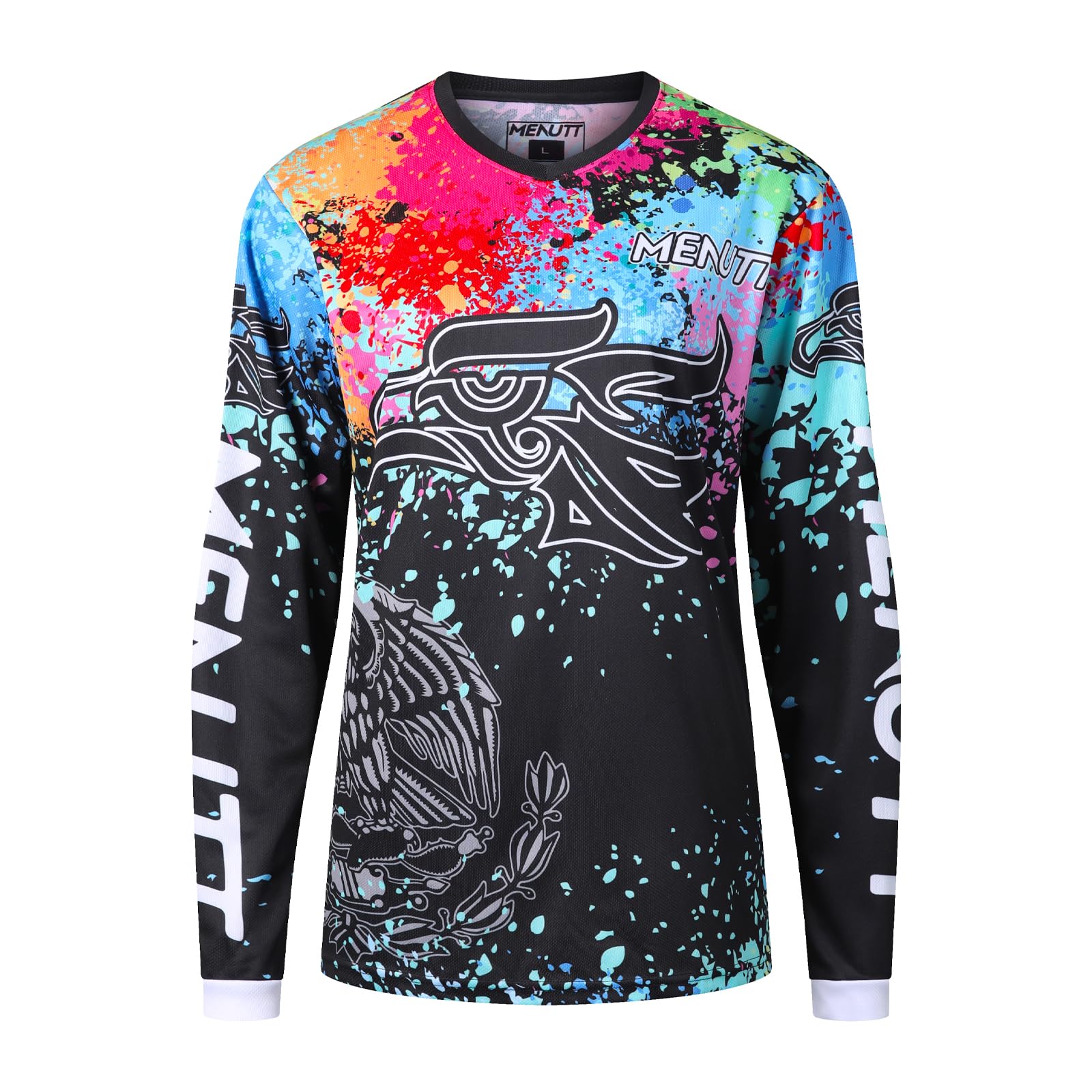 Women Mountain Bike Shirts Long Sleeve Mexico MTB Off-Road Motocross Jersey Quick Dry&Moisture-Wicking