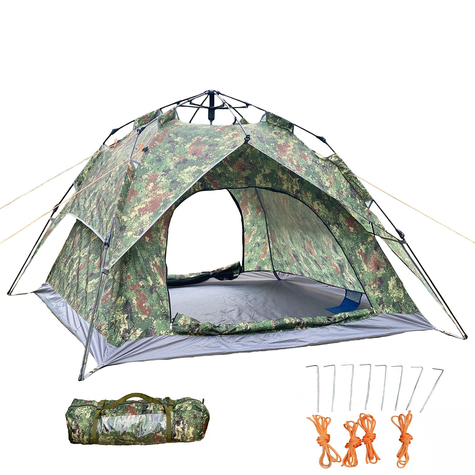 Amazon.co.jp: テント 3-4人用 ワンタッチ キャンプテント