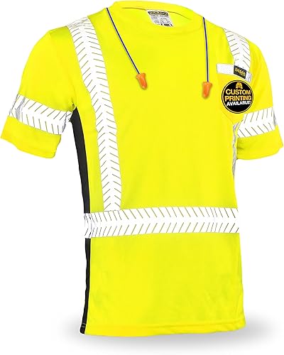 KwikSafety - Charlotte, NC - Renaissance Man Short Sleeve Safety Shirt Reflective Fishbone Tape Class 2 ANSI OSHA