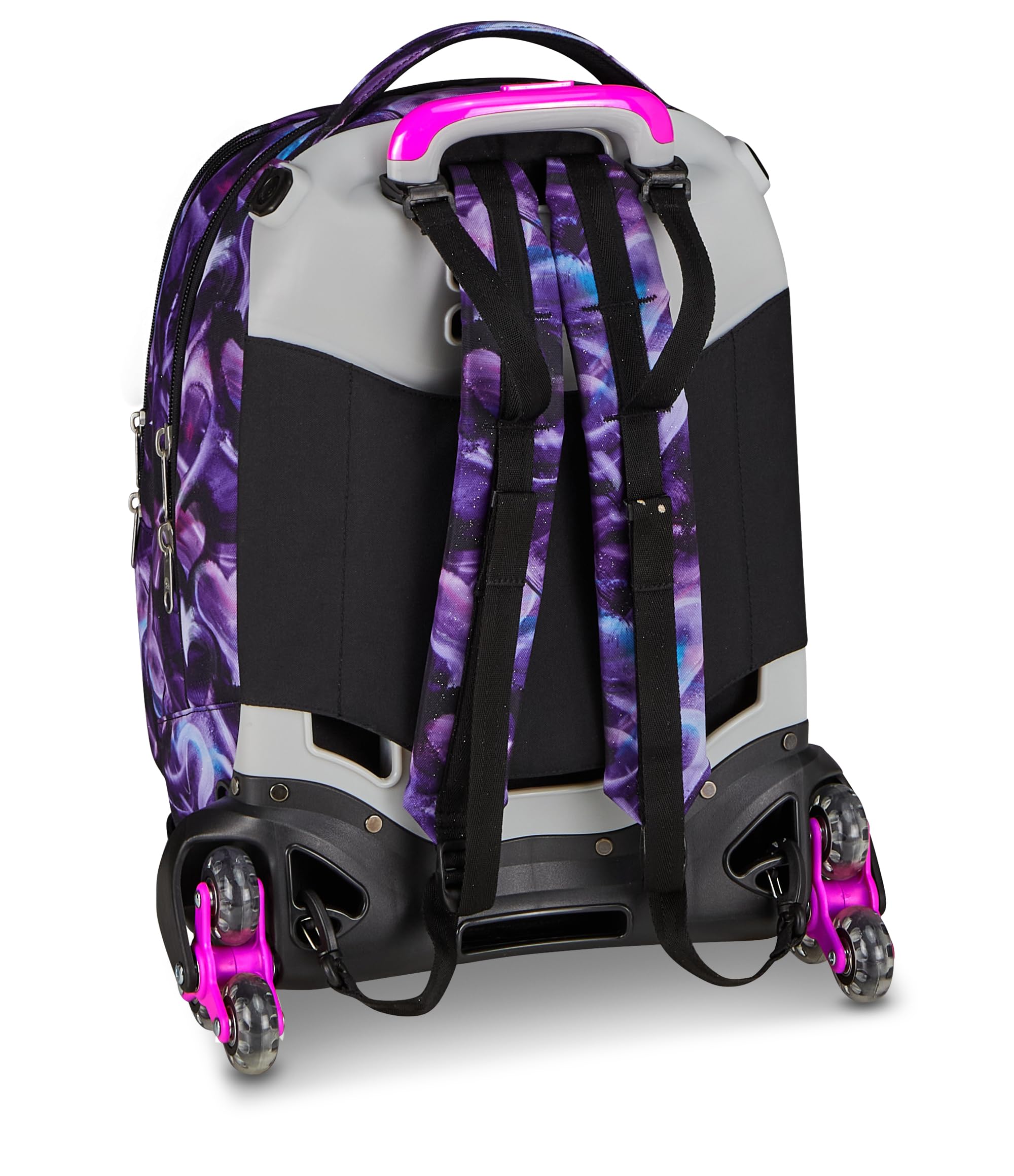 Seven Trolley Scuola Jack 8 Ruote Detach LOVEPASS, Viola, 43 L, Scomponibile, Zainetto staccabile, 4 in 1, Cross-over System, Tasche multifunzione, Scuola elementare e media, Bambina, Ragazza
