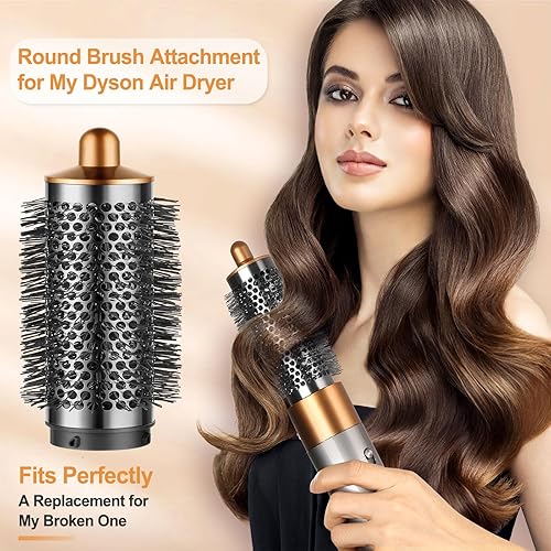 Miniatura 2 de YTCHYYSK Cepillo voluminizador redondo NíquelCobre y Filtro Cepillo de limpieza para Dyson Airwrap Accesorios Hair Styler Limp Flat Hair Volumizer