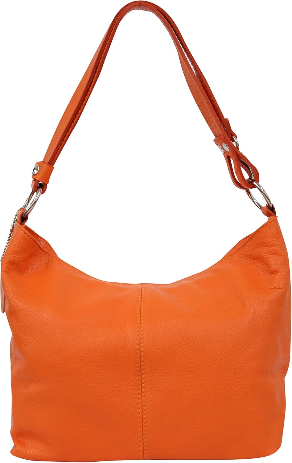 AMBRA Moda GL005 Italiaanse Leren Handtas, Schoudertas, Hobo Tas Voor Vrouwen Oranje 2582802895