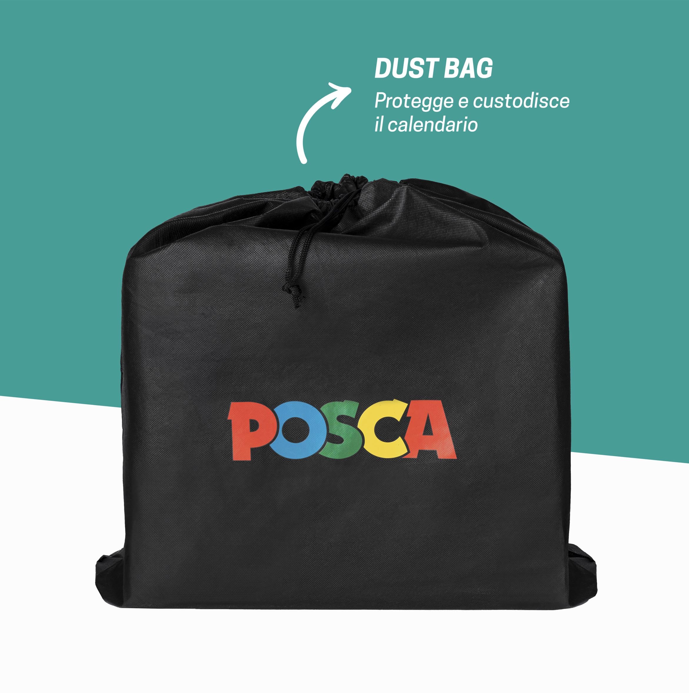 POSCA - Adventskalender 2025 mit 24 Produkten Schreibwaren, Schulschreibwaren, kreative Bastelarbeiten - Geschenkideen mit Schulsachen, Filzstiften und feiner Spitze, Wachsmalstifte, Bleistifte und
