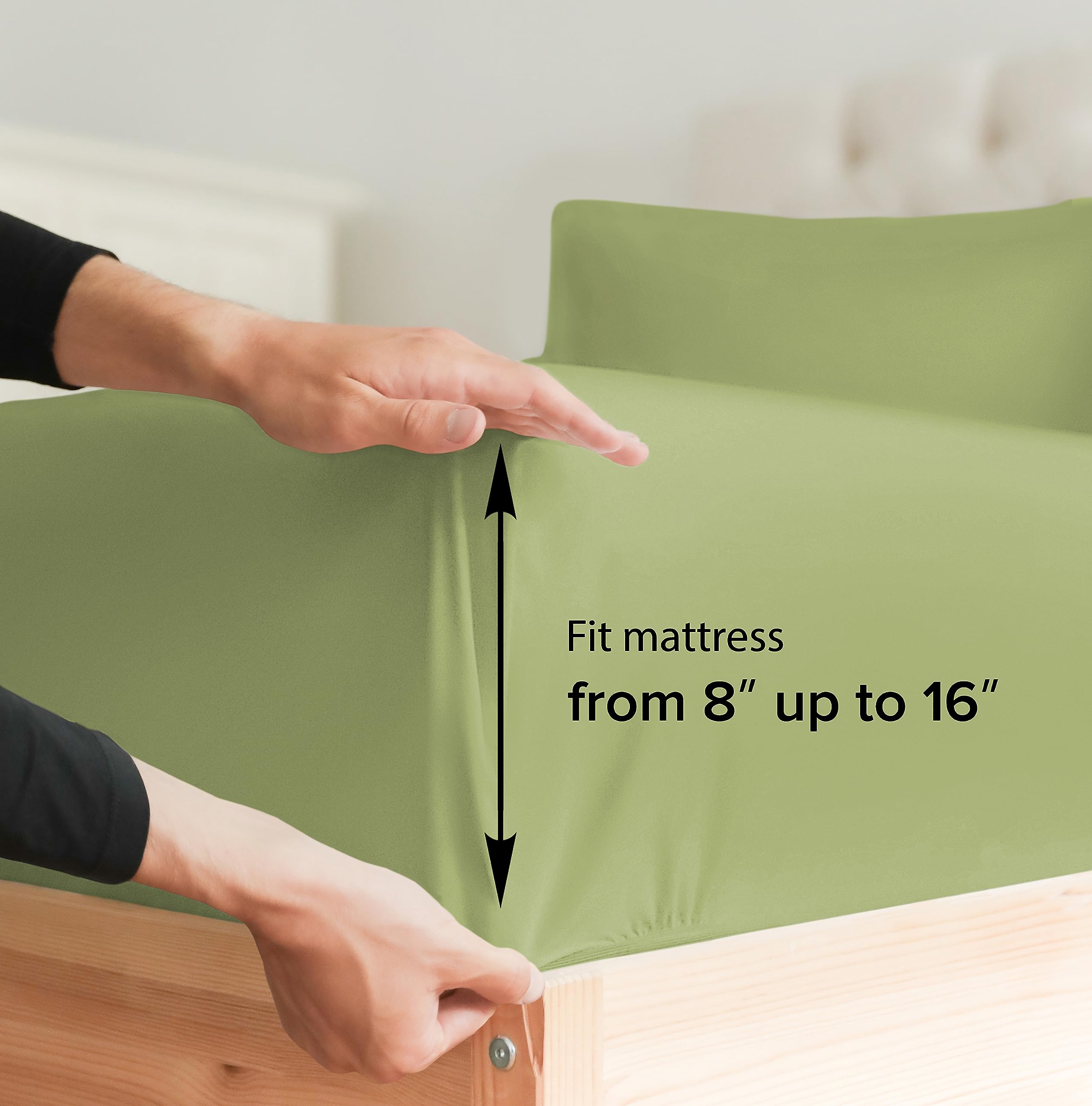 Cal King 6 Piece Sheet Set Breathable & Cooling Bed