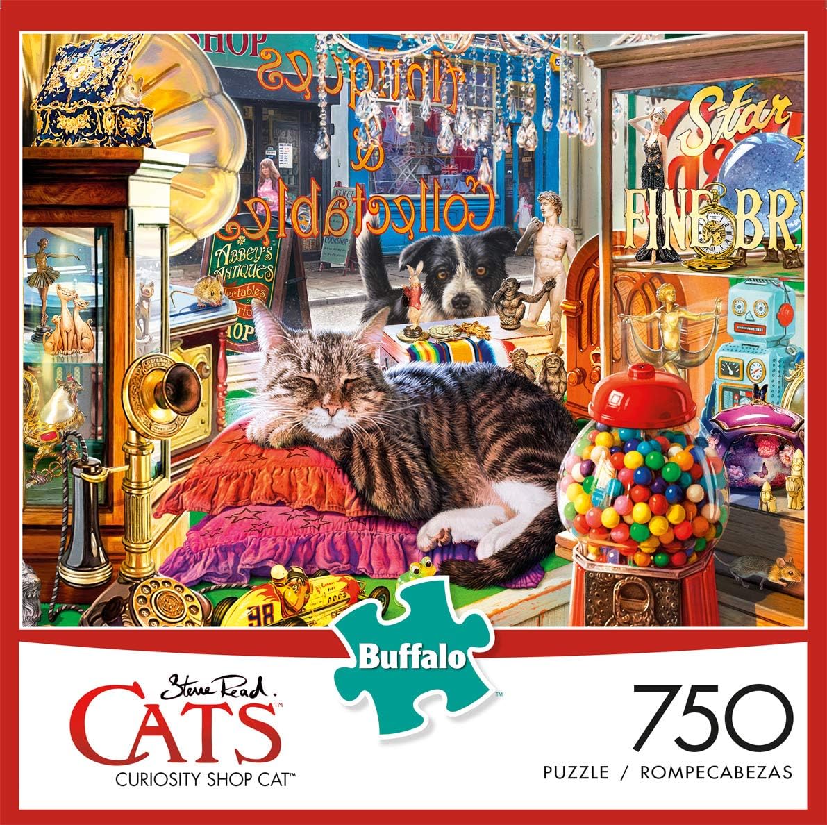 Buffalo Games - Curiosity Shop Cat - 750 Piece Jigsaw Puzzle