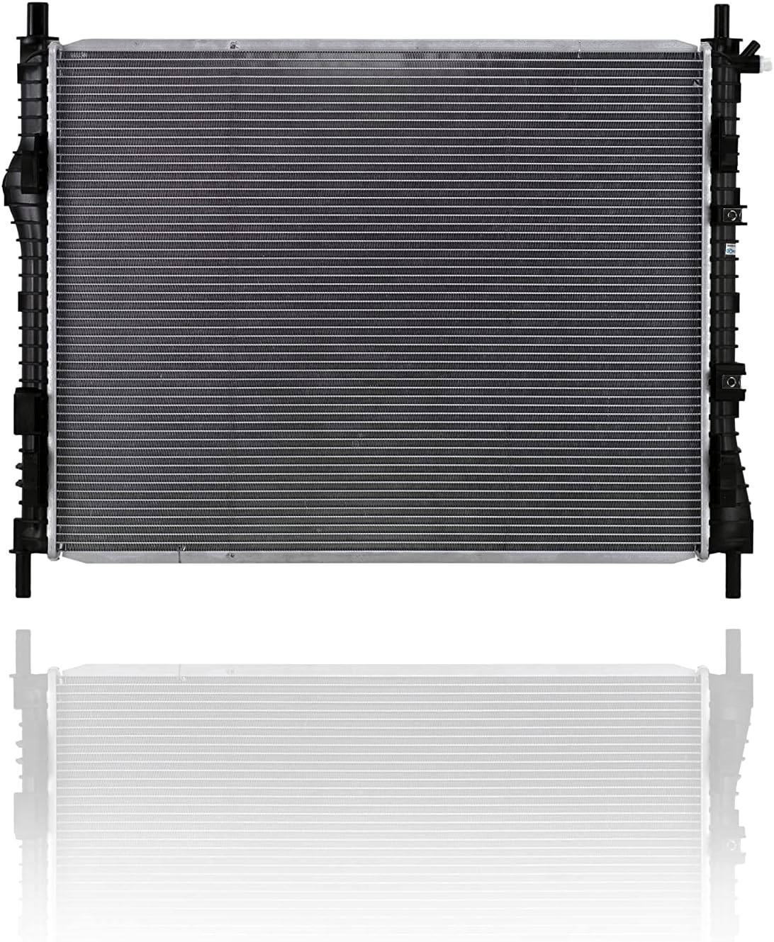 Radiator - Pacific Best Inc. Compatible/Replacement for 13488 15-20 Ford Mustang Convertible/Coupe 5.0L With Performance Shelby GT500 - Plastic Tank Aluminum Core