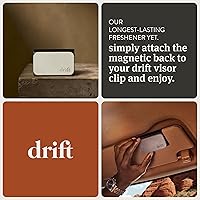 Vista 5 de Drift Ambientador de coche – El ambientador original de piedra – Eliminador de olores de coche – Aroma duradero – Clip de metal – Aceites esenciales