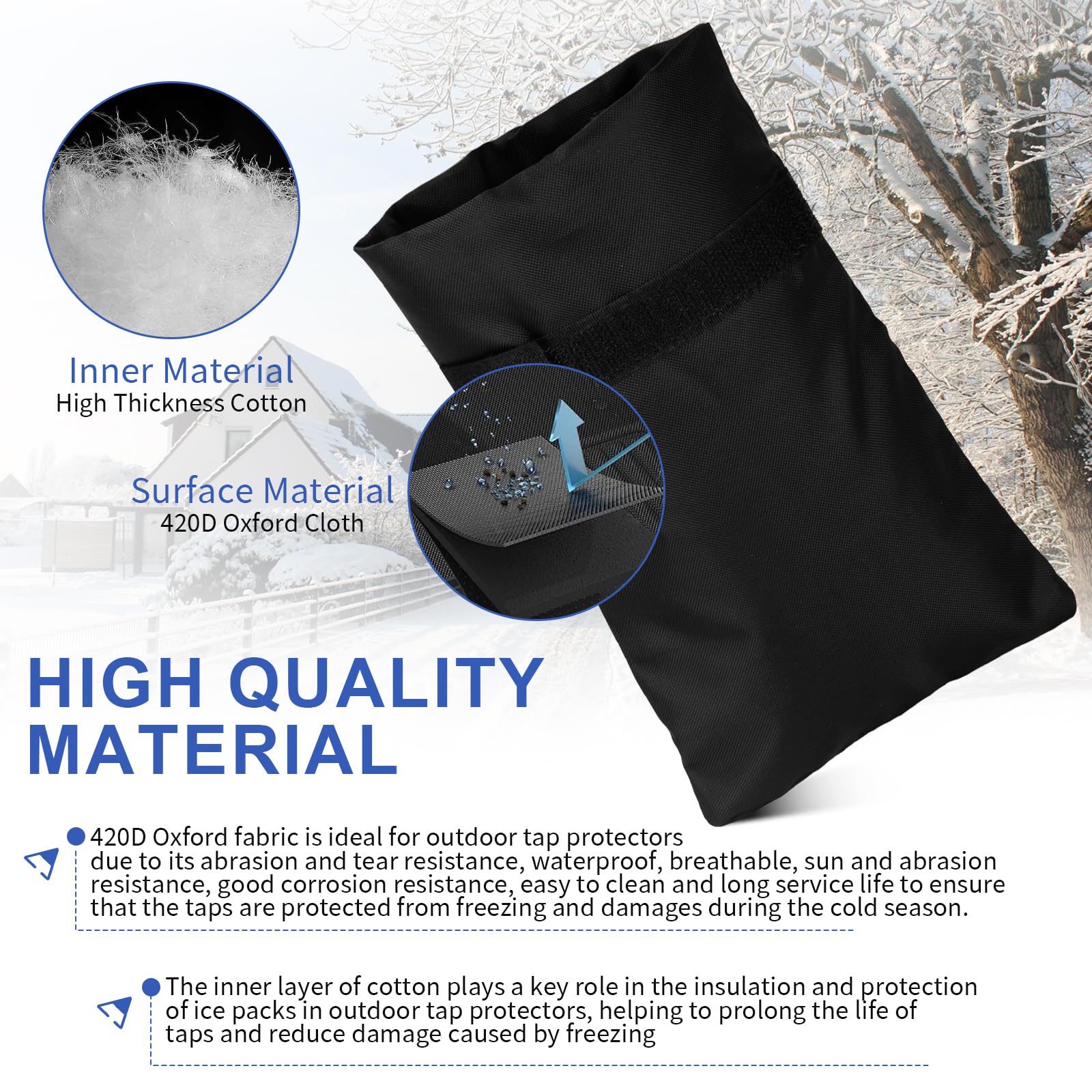 Snapklik.com : 3 Pack Outdoor Faucet Covers For Winter Freeze ...