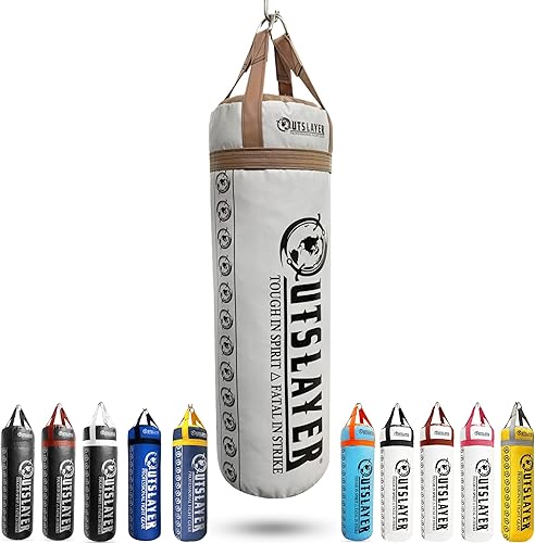 Miniatura 8 de Outslayer Bolsa de boxeo con relleno de 80 libras y MMA fabricada en Estados Unidos