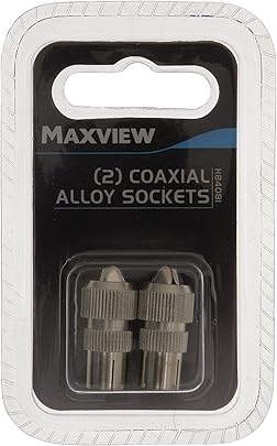 Maxview Confezione connettori coassiali Lega per Cavi coassiali 5-7 mm Colore Argent Maxview Confezione connettori coassiali Lega per Cavi coassiali 5-7 mm Colore Argent