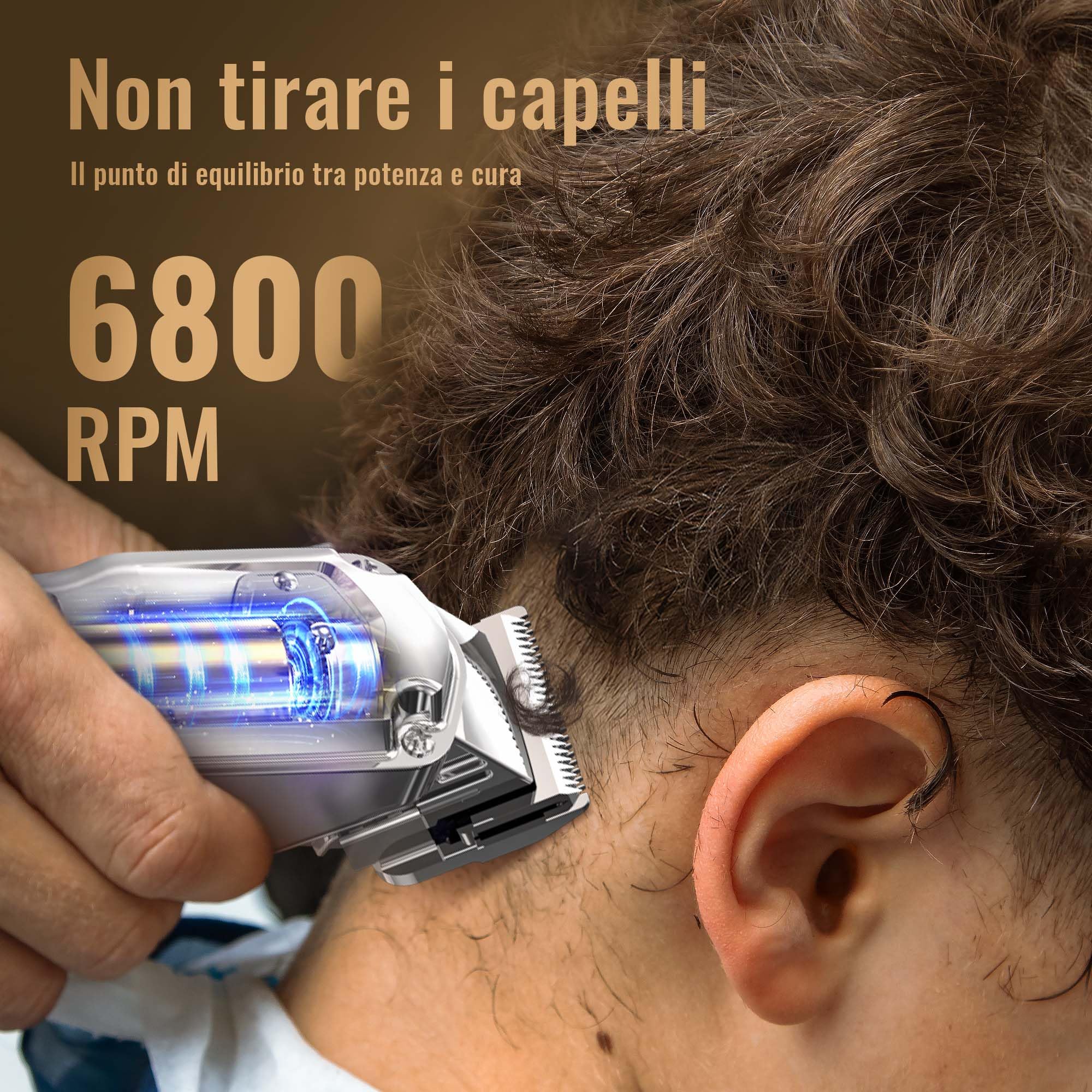 Tagliacapelli uomo professionale & T-blade, Macchinetta per capelli, Regolabarba, Tagliacapelli elettrico, set da toelettatura IPX7 impermeabile ricaricabile per uomo