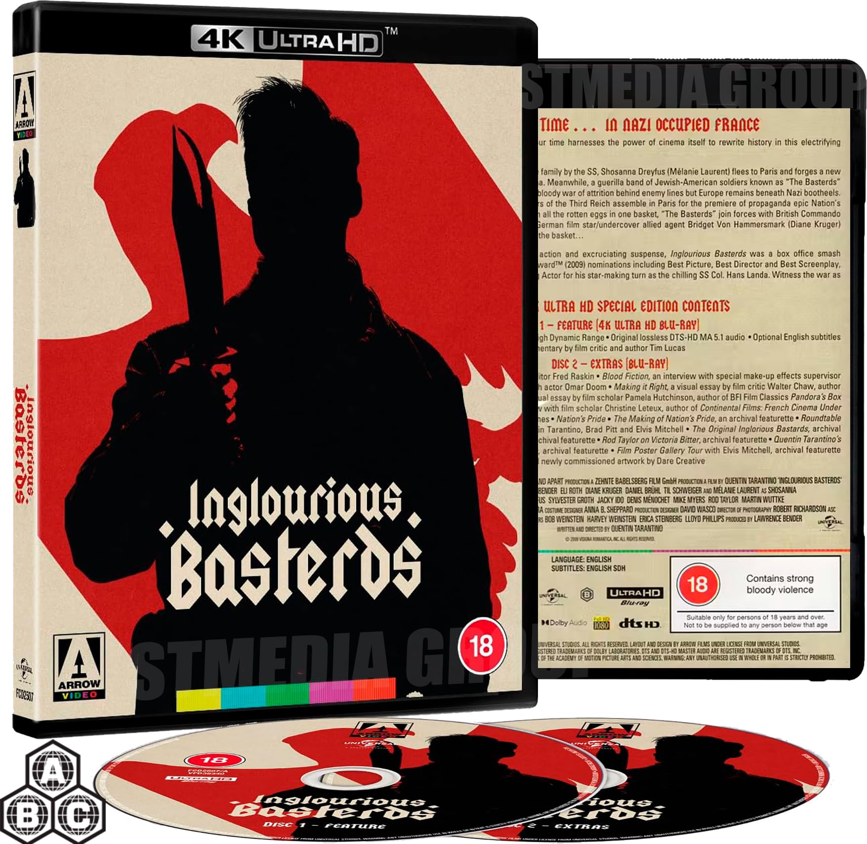 Inglourious Basterds (Special Edition / Bonus Features / 2-Disc Set) [4K UHD + Blu-ray] [Region Free]