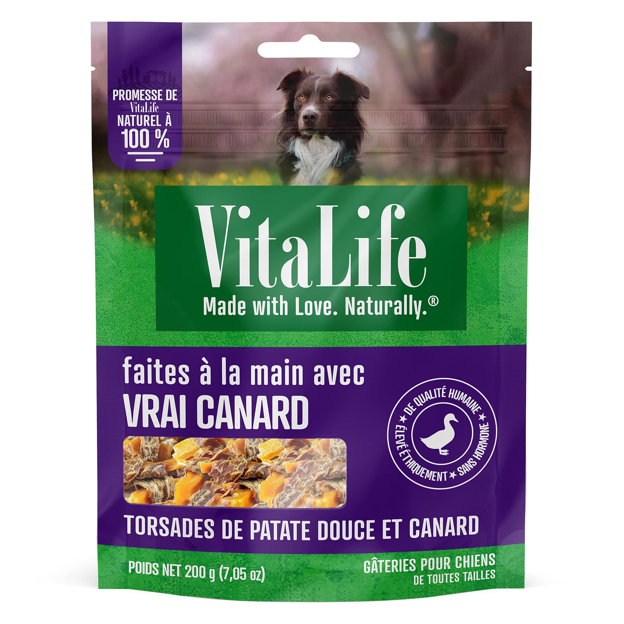 VitaLife 200 g Sweet Potato & Duck Twists, All Natural Dog Treats 200 g (Pack of 1) Treats - 2